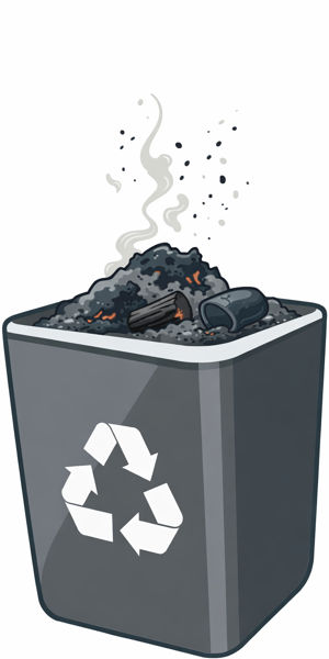 Naklejki na kosze do segregacji odpadów zmieszanych